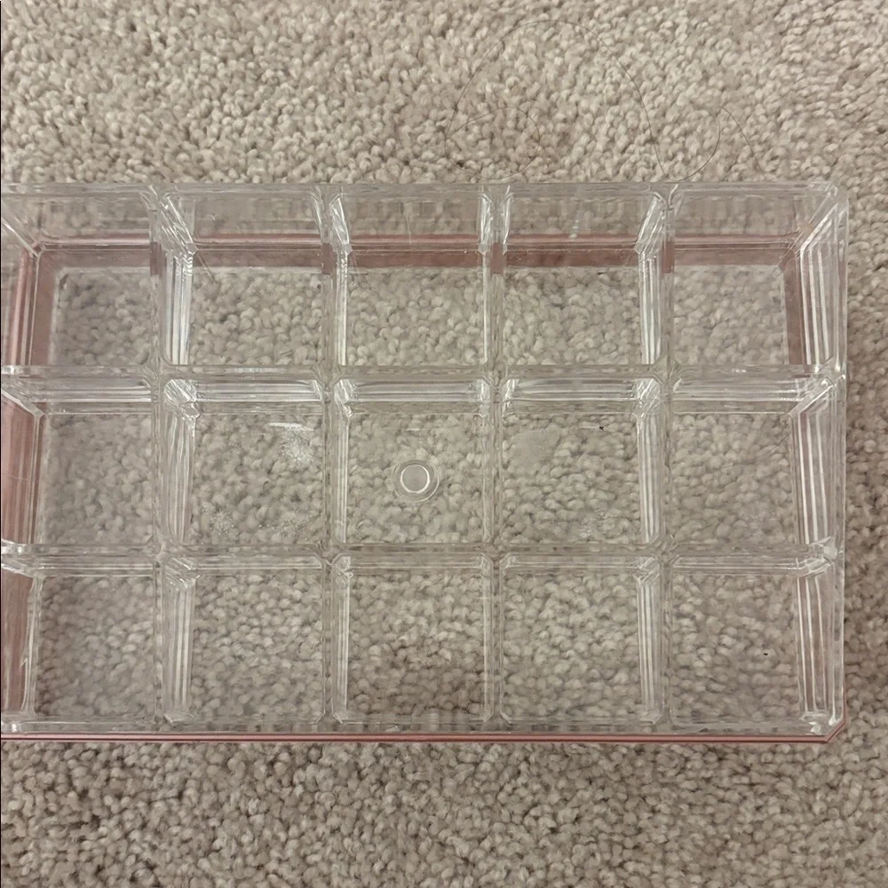 Clear and Brown Acrylic Organizer